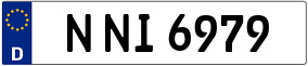 Trailer License Plate